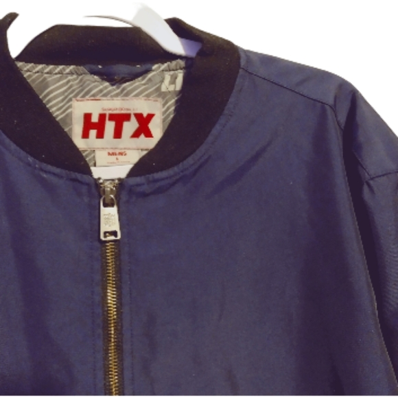 Bomber Jacket Super Bowl LI Legendary Tom Brady Comeback Size Lrg Blue w… - Picture 3 of 4